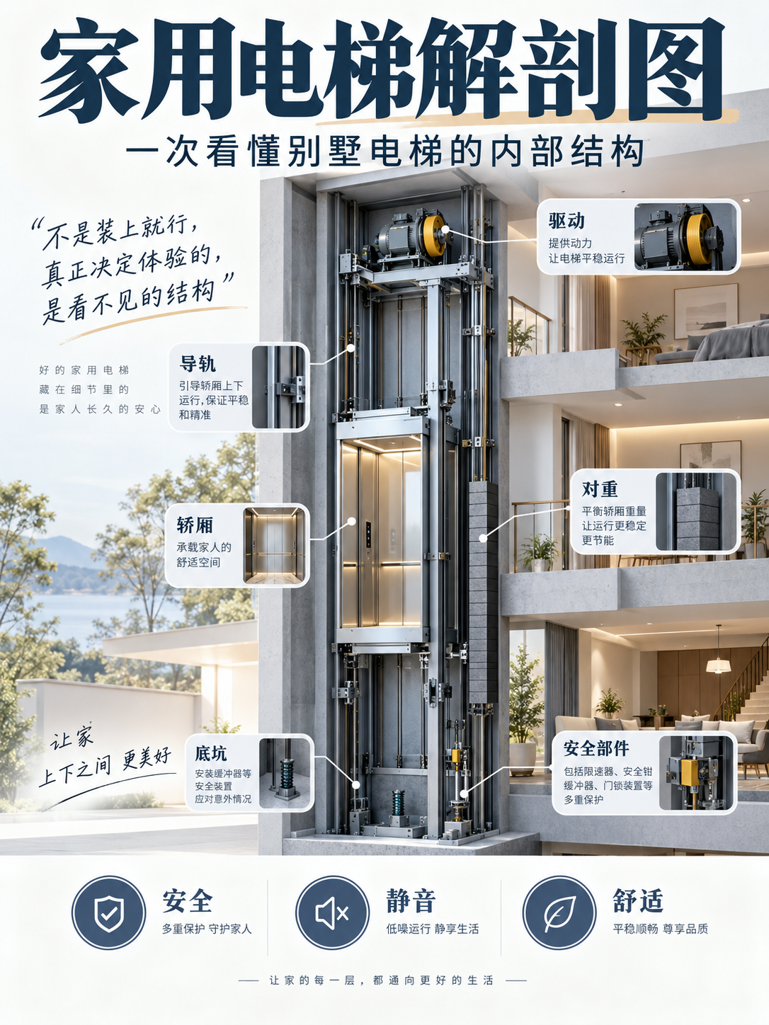 岳阳家用电梯里面到底藏了什么？一张图拆给你看